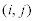 <math> <semantics> <mrow> <mo stretchy='false'>(</mo><mi>i</mi><mo>,</mo><mi>j</mi><mo stretchy='false'>)</mo> </mrow> <annotation encoding='MathType-MTEF'> </annotation> </semantics> </math> 