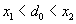 <math xmlns='http://www.w3.org/1998/Math/MathML'> <semantics>  <mrow>   <msub>    <mi>x</mi>    <mn>1</mn>   </msub>   <mo>&#x003C;</mo><msub>    <mi>d</mi>    <mn>0</mn>   </msub>   <mo>&#x003C;</mo><msub>    <mi>x</mi>    <mn>2</mn>   </msub>     </mrow> <annotation encoding='MathType-MTEF'> MathType@MTEF@5@5@+=feaafiart1ev1aaatCvAUfeBSjuyZL2yd9gzLbvyNv2CaerbuLwBLnhiov2DGi1BTfMBaeXatLxBI9gBaerbd9wDYLwzYbItLDharqqtubsr4rNCHbGeaGqiVu0Je9sqqrpepC0xbbL8F4rqqrFfpeea0xe9Lq=Jc9vqaqpepm0xbba9pwe9Q8fs0=yqaqpepae9pg0FirpepeKkFr0xfr=xfr=xb9adbaqaaeGaciGaaiaabeqaamaabaabaaGcbaGaamiEamaaBaaaleaacaaIXaaabeaakiabgYda8iaadsgadaWgaaWcbaGaaGimaaqabaGccqGH8aapcaWG4bWaaSbaaSqaaiaaikdaaeqaaaaa@3DA1@</annotation> </semantics></math>