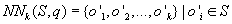 <math display='block' xmlns='http://www.w3.org/1998/Math/MathML'> <semantics>  <mrow>   <mi>N</mi><msub>    <mi>N</mi>    <mi>k</mi>   </msub>   <mo stretchy='false'>(</mo><mi>S</mi><mo>,</mo><mi>q</mi><mo stretchy='false'>)</mo><mo>=</mo><mo>&#x007B;</mo><mi>o</mi><msub>    <mo>&#x0027;</mo>    <mn>1</mn>   </msub>   <mo>,</mo><mi>o</mi><msub>    <mo>&#x0027;</mo>    <mn>2</mn>   </msub>   <mn>,...,</mn><mi>o</mi><msub>    <mo>&#x0027;</mo>    <mi>k</mi>   </msub>   <mo>&#x007D;</mo><mo>&#x007C;</mo><mi>o</mi><msub>    <mo>&#x0027;</mo>    <mi>i</mi>   </msub>   <mo>&#x2208;</mo><mi>S</mi>  </mrow> <annotation encoding='MathType-MTEF'> MathType@MTEF@5@5@+=feaafiart1ev1aaatCvAUfeBSjuyZL2yd9gzLbvyNv2CaerbuLwBLnhiov2DGi1BTfMBaeXatLxBI9gBaerbd9wDYLwzYbItLDharqqtubsr4rNCHbGeaGqiVu0Je9sqqrpepC0xbbL8F4rqqrFfpeea0xe9Lq=Jc9vqaqpepm0xbba9pwe9Q8fs0=yqaqpepae9pg0FirpepeKkFr0xfr=xfr=xb9adbaqaaeGaciGaaiaabeqaamaabaabaaGcbaGaamOtaiaad6eadaWgaaWcbaGaam4AaaqabaGccaGGOaGaam4uaiaacYcacaWGXbGaaiykaiabg2da9iaacUhacaWGVbGaai4jamaaBaaaleaacaaIXaaabeaakiaacYcacaWGVbGaai4jamaaBaaaleaacaaIYaaabeaakiaacYcacaGGUaGaaiOlaiaac6cacaGGSaGaam4BaiaacEcadaWgaaWcbaGaam4AaaqabaGccaGG9bGaaiiFaiaad+gacaGGNaWaaSbaaSqaaiaadMgaaeqaaOGaeyicI4Saam4uaaaa@51C1@</annotation> </semantics></math>